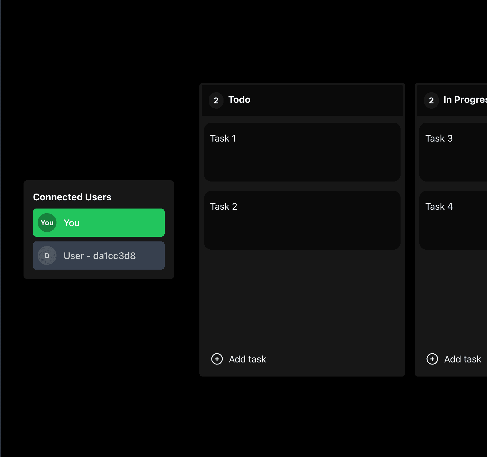 Real-time Collaborative Task Board Application - Next.js, Playwright, Firebase